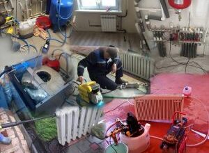 Промывка системы отопления и замена теплоносителя в Голицино